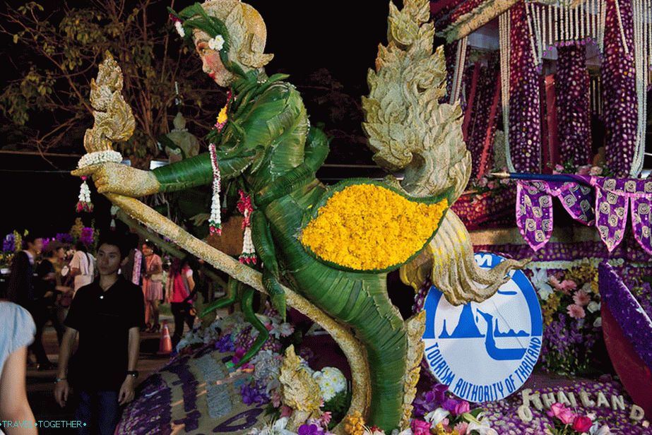 Flower figure at the Chiang Mai Flower Festival