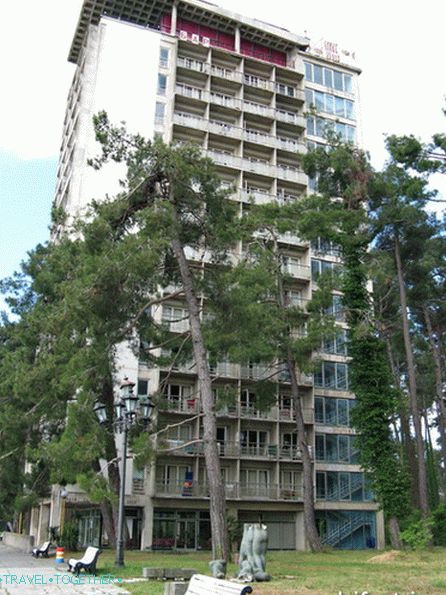 Abkhazia. Pitsunda. Pension building.