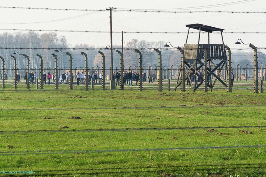 Auschwitz-Birkenau has a huge territory