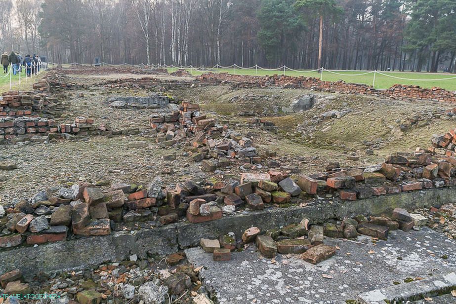 The ruins of another crematorium in Auschwitz-Birkenau