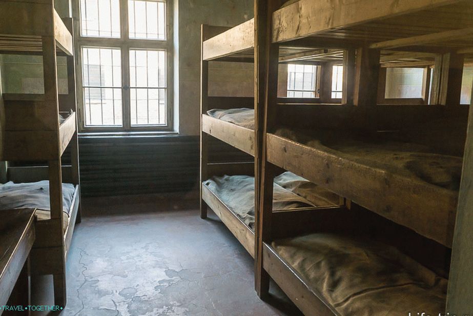 Three-story bunks in the block of death
