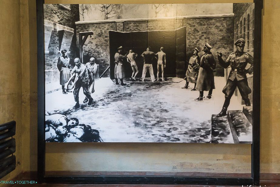 The wall around which people were shot