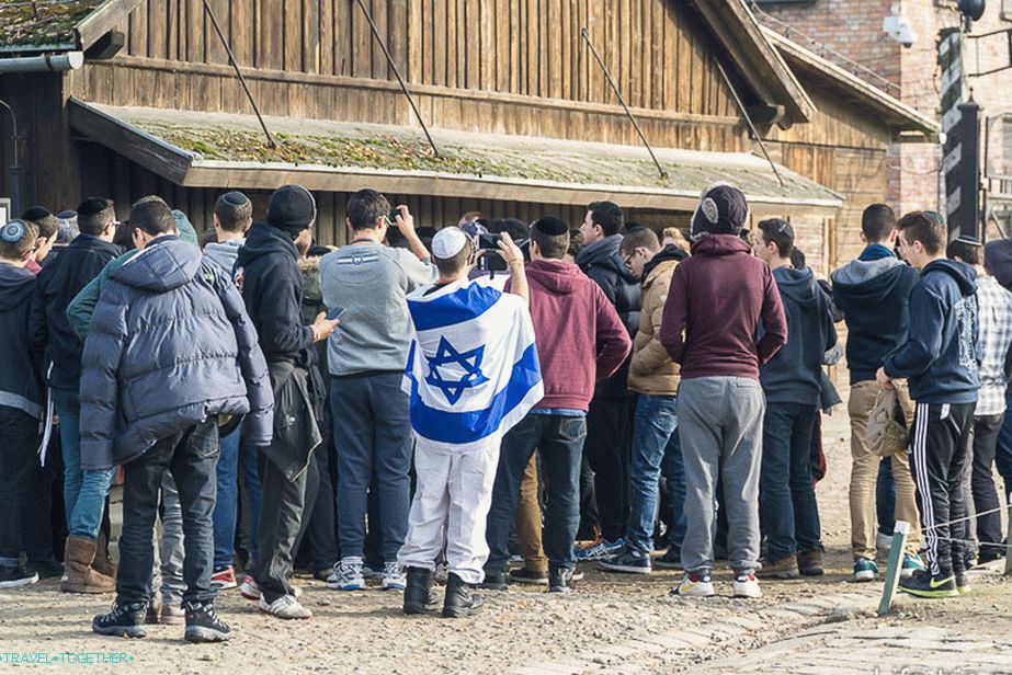 Schoolchildren from Israel on an excursion in Auschwitz. We have not seen ours.