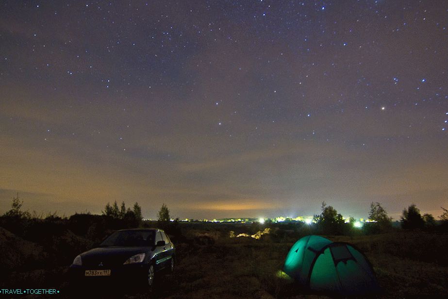 Somewhere in the career outside Moscow. ISO1600, 11mm, f2.8, 30sec