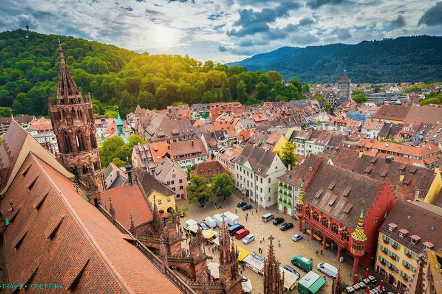 Panorama of Freiburg