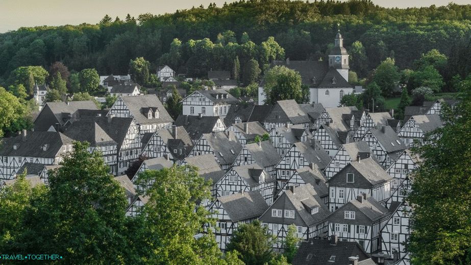 Half-timbered houses in Freudenberg