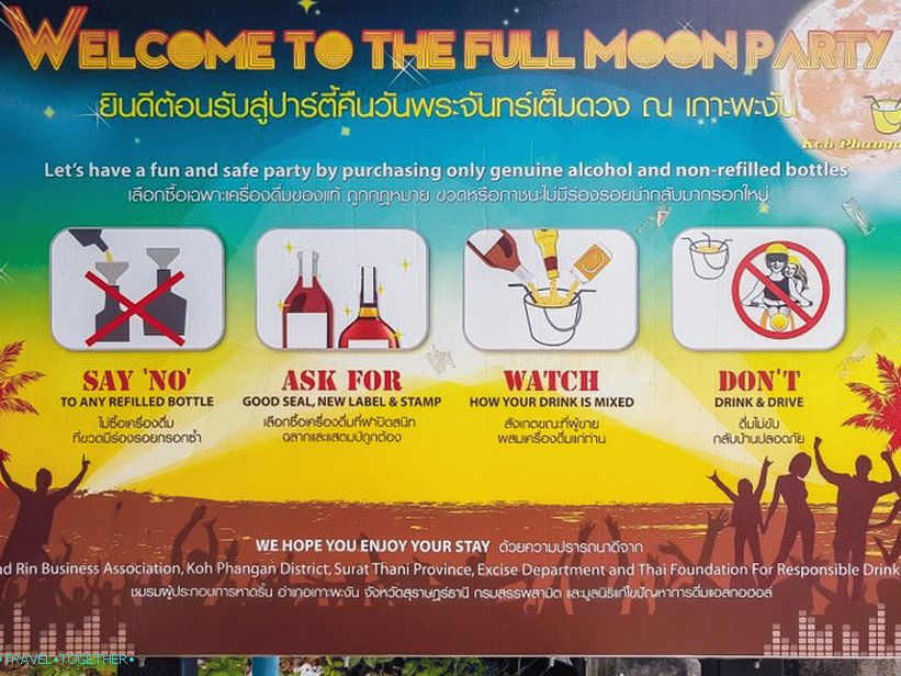 Poster Full Moon Party on Phangan