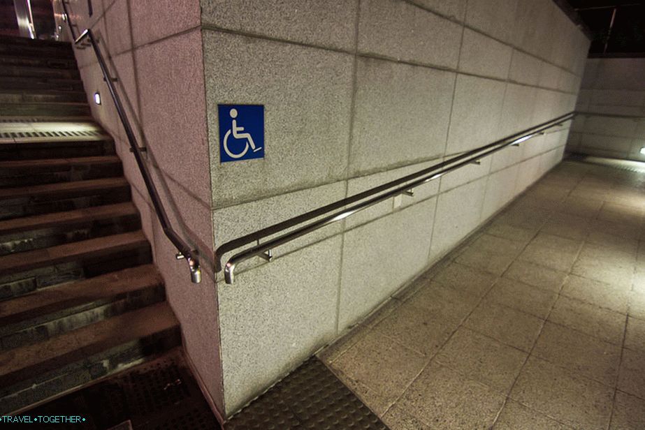 Everywhere there are ramps for disabled people