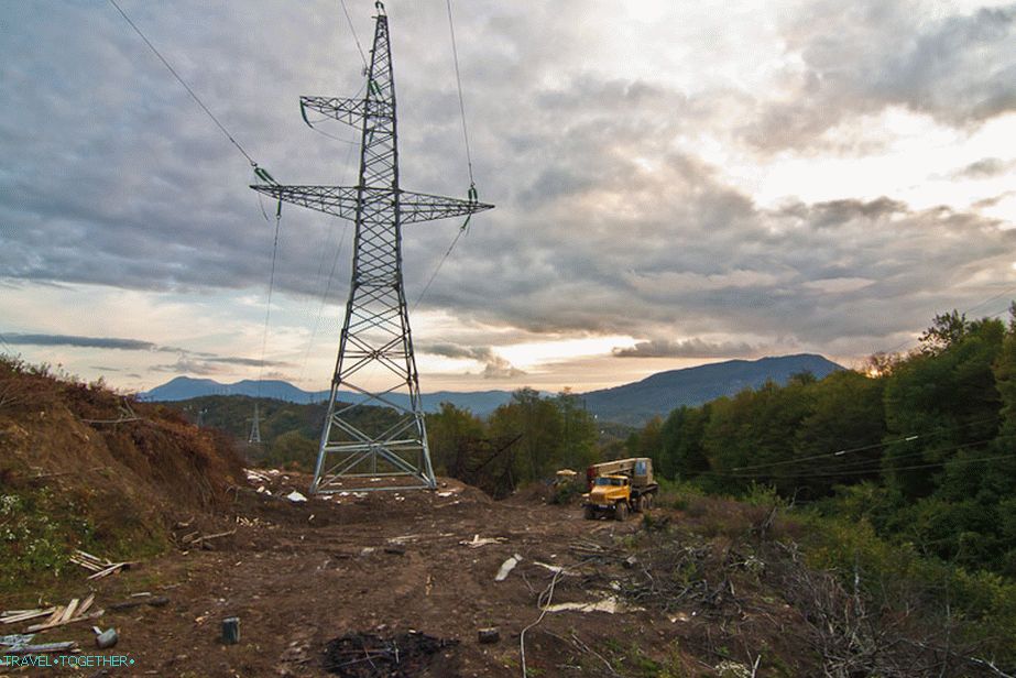 Construction of a new power transmission line