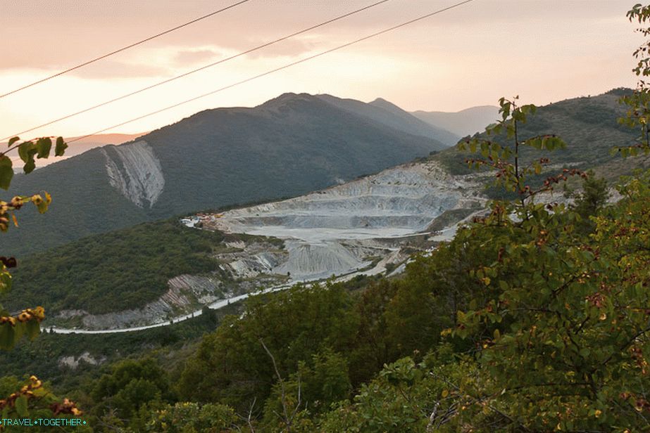 Quarry, because of which the mountains can not become