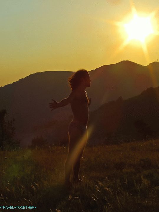 Sunset on Mount Nexis