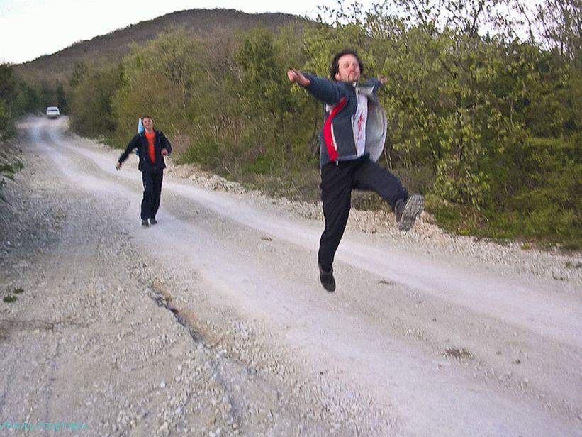 This is how we descended from the mountain