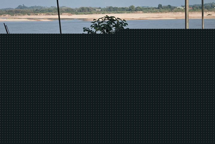 Cafe on the banks of the Mekong River