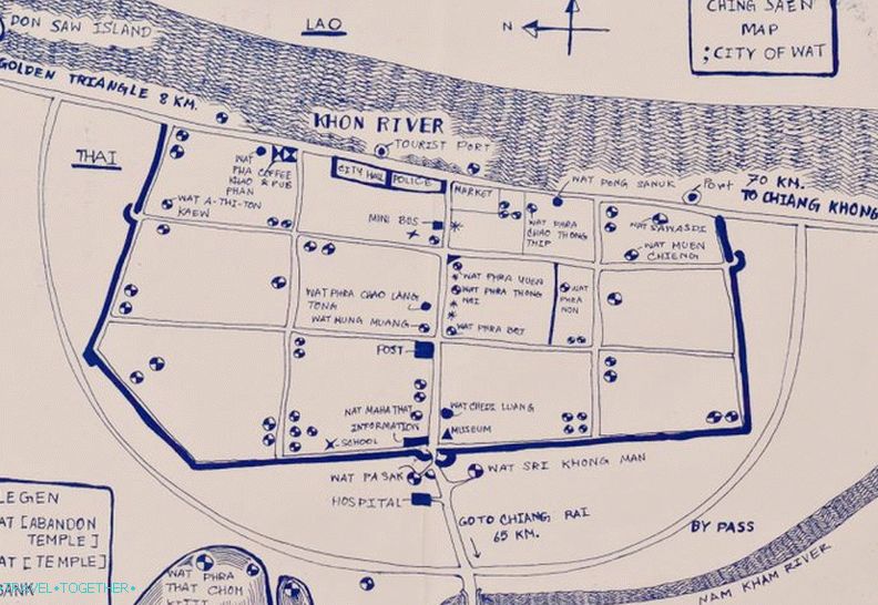 Sketch map of Chiang Saen