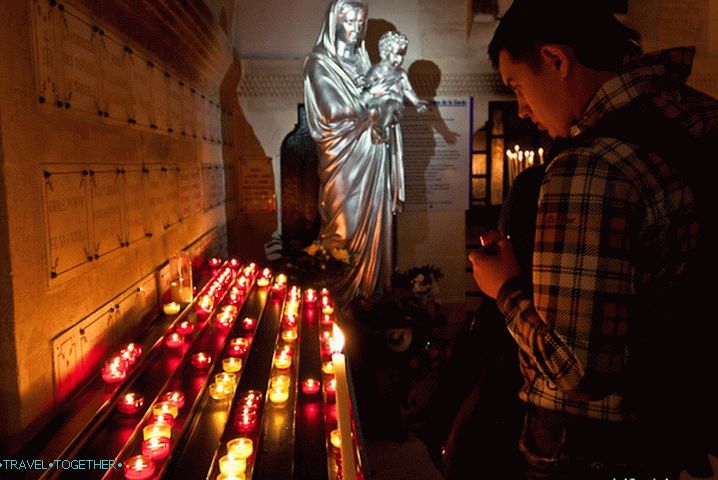 In the Cathedral of Notre-Dame de la Garde, the city of Marseille