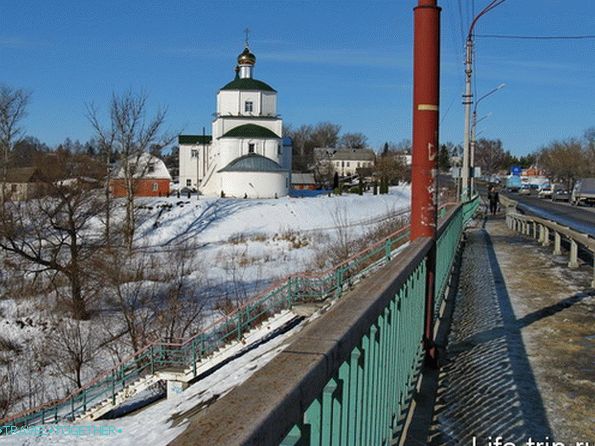 City Mtsensk. Bridge over Zushu.
