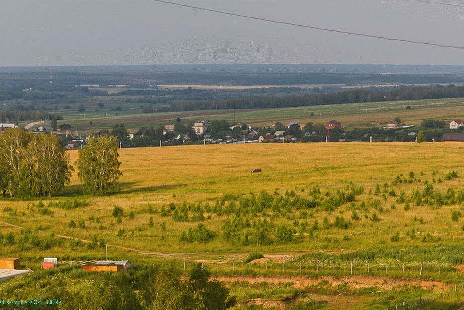 The view from the window on the approach