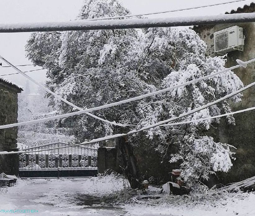 Greece has snowed (photo)