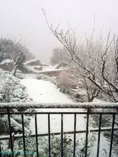 Snow on Kefalonia 2