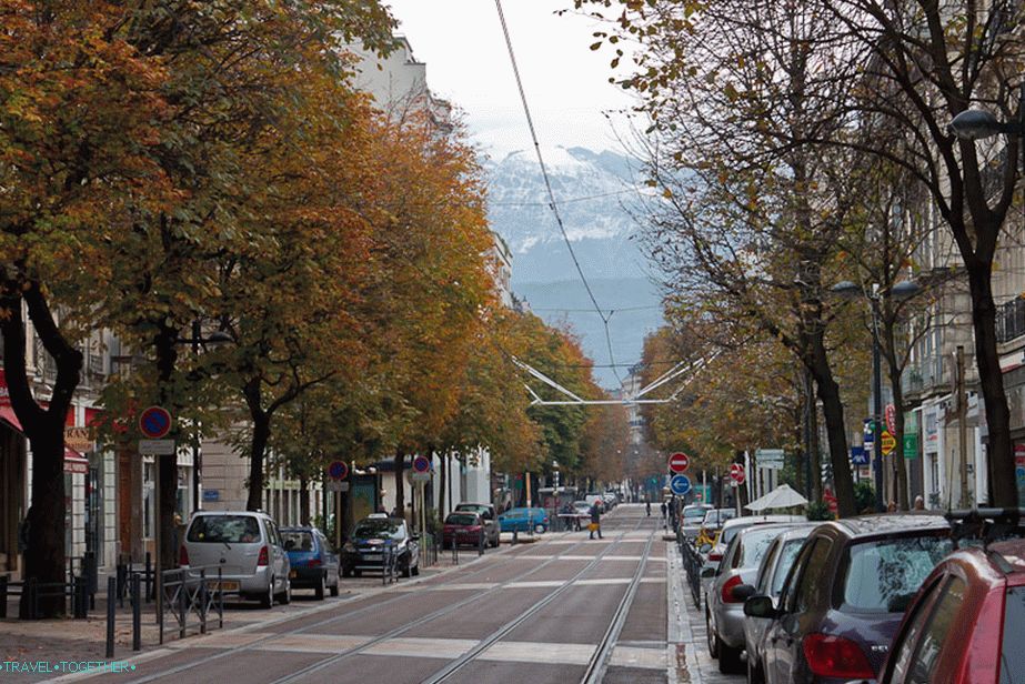 Every street in Grenoble ends with a mountain