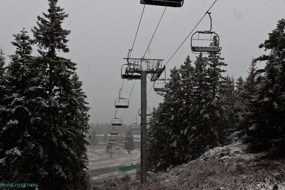 Lift in the French Alps