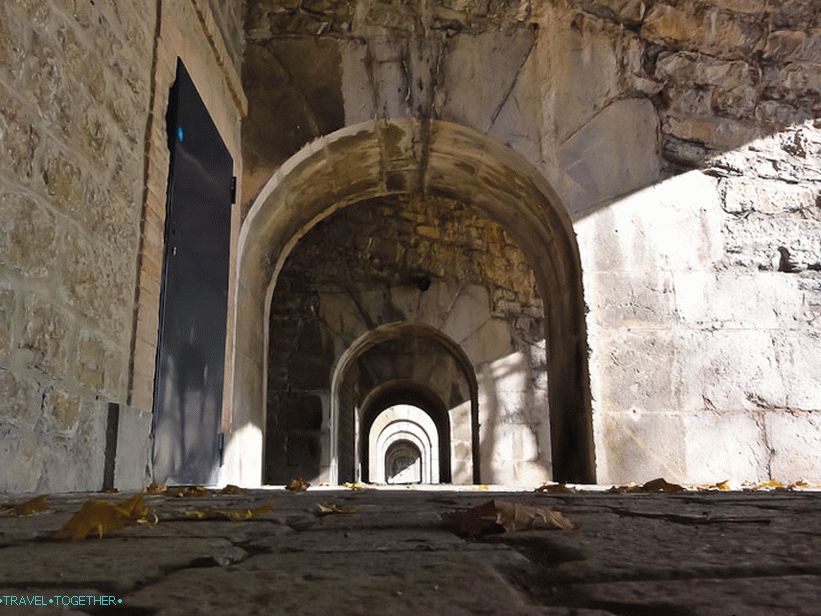 Corridors of the Bastille of Grenoble