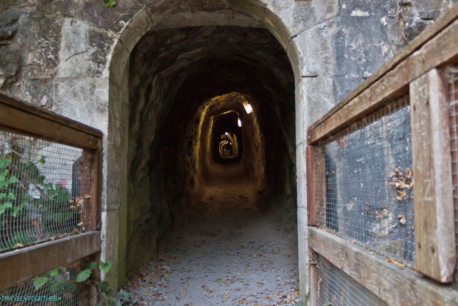 Exit from the cave near Grenoble