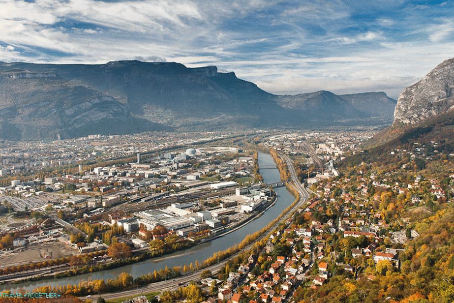 Grenoble from the height of the Bastille