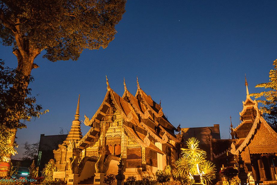Temple of Lac Muak in the Night