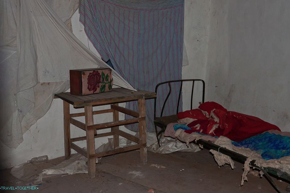 Inside an abandoned house like after the war