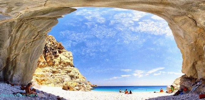 Beach on the island of Ikaria