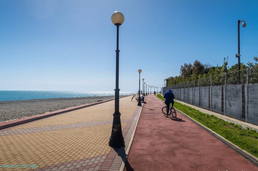Imereti Embankment in Adler - the road to heaven