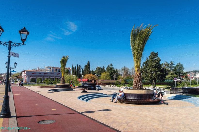 Imereti Embankment in Adler - the road to heaven