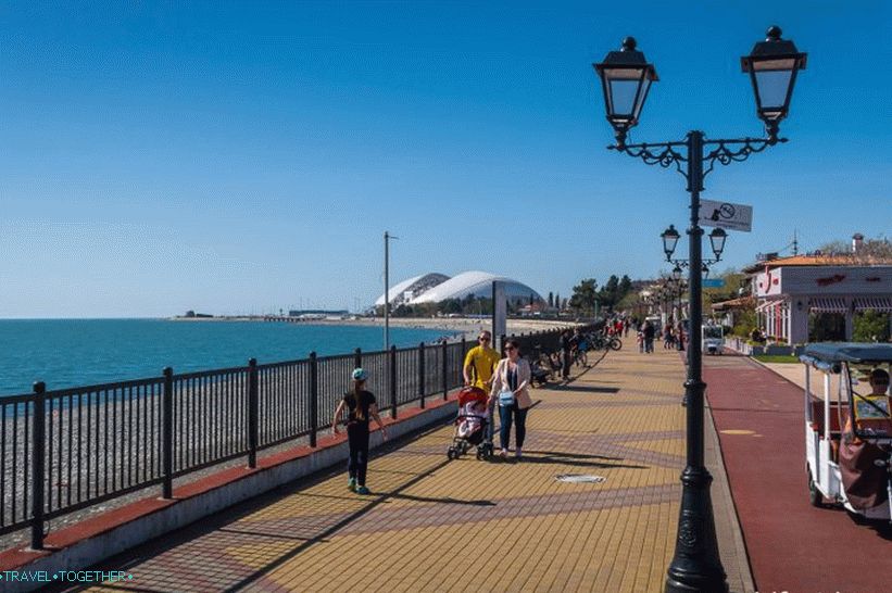 Central Embankment of Adler