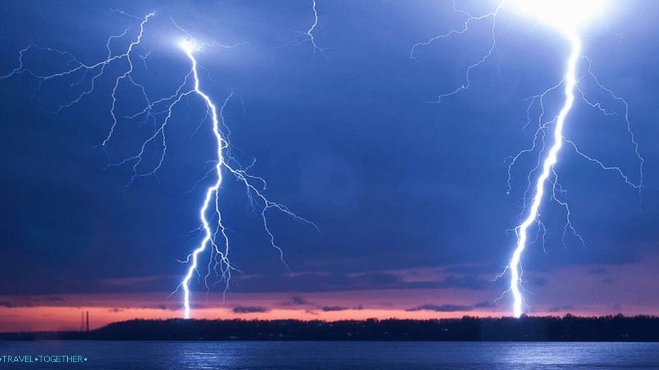 Summer thunderstorm in Kineshma