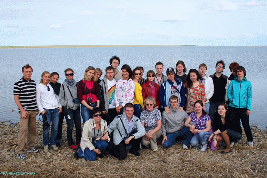 On the relict lake Manych-Gudilo, the border of Kalmykia and the Rostov region