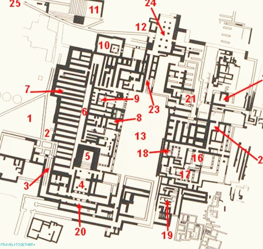 Plan of the Palace of Knossos