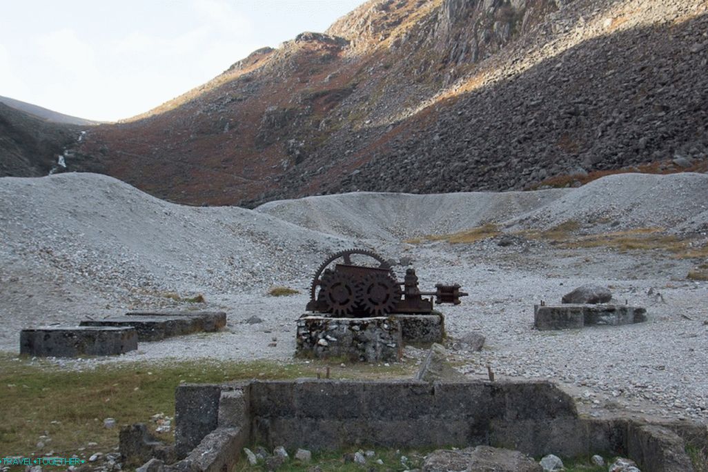 The ruins of a mining village.