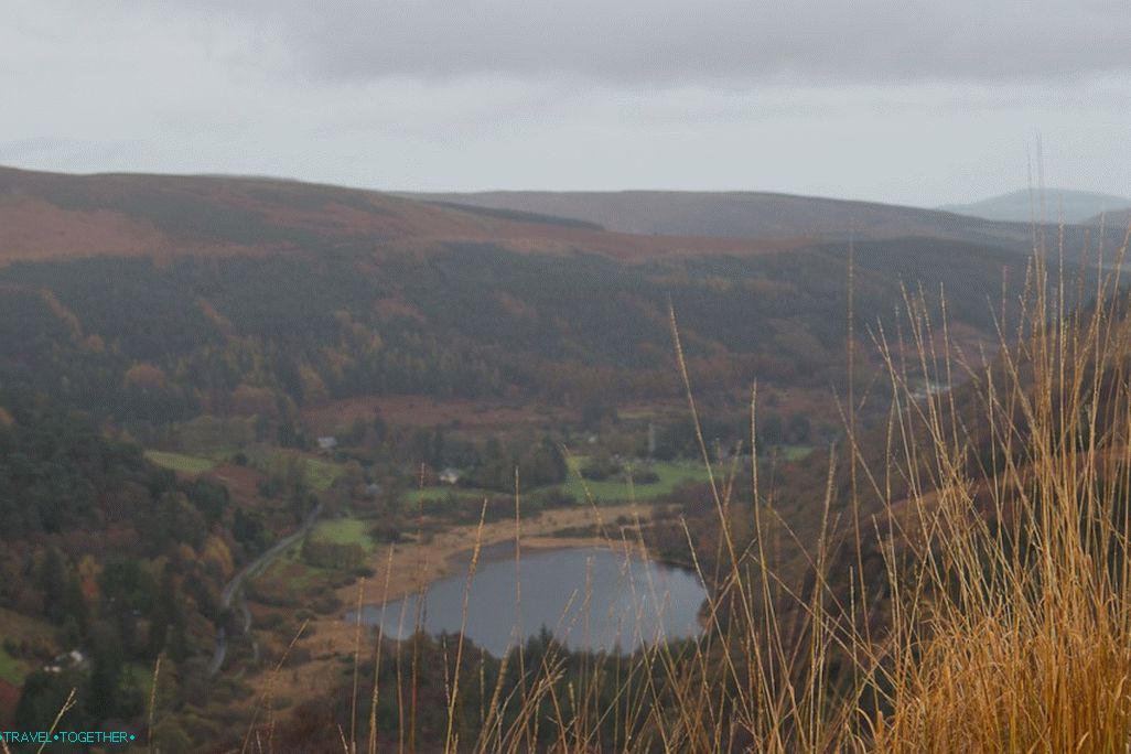 Lower lake and monastic settlement in the distance.
