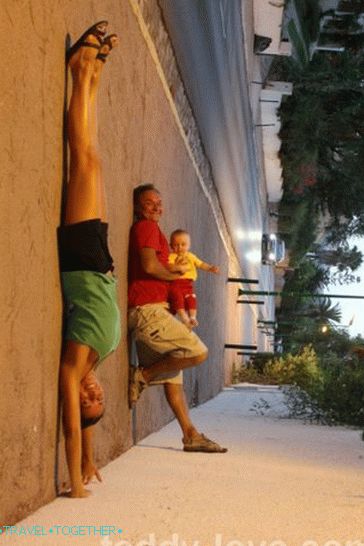 On walks in the evenings, nights, having fun as they could)