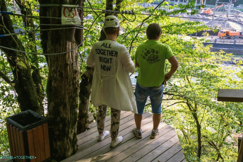 Yeti Park or Panda Park - we climb and fly in Rosa Khutor