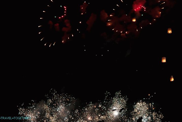 New Year in Thailand, fireworks festival