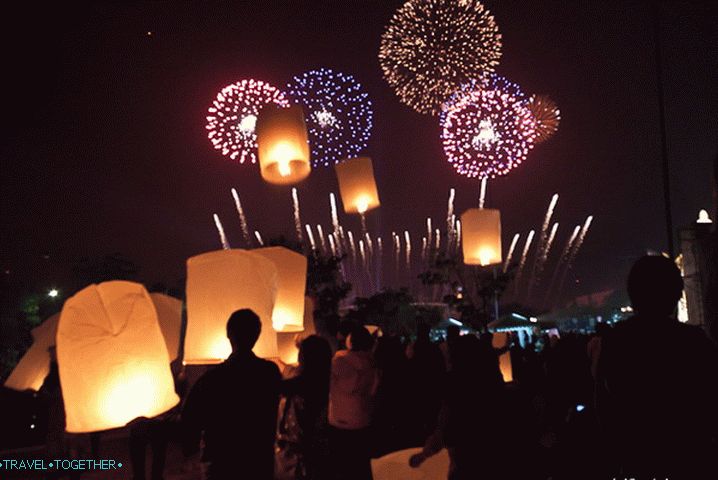 New Year in Thailand, fireworks festival