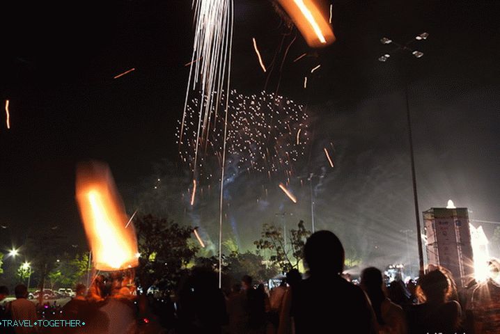 New Year in Thailand, fireworks festival
