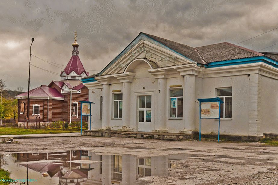 Cinema is bordered by the church