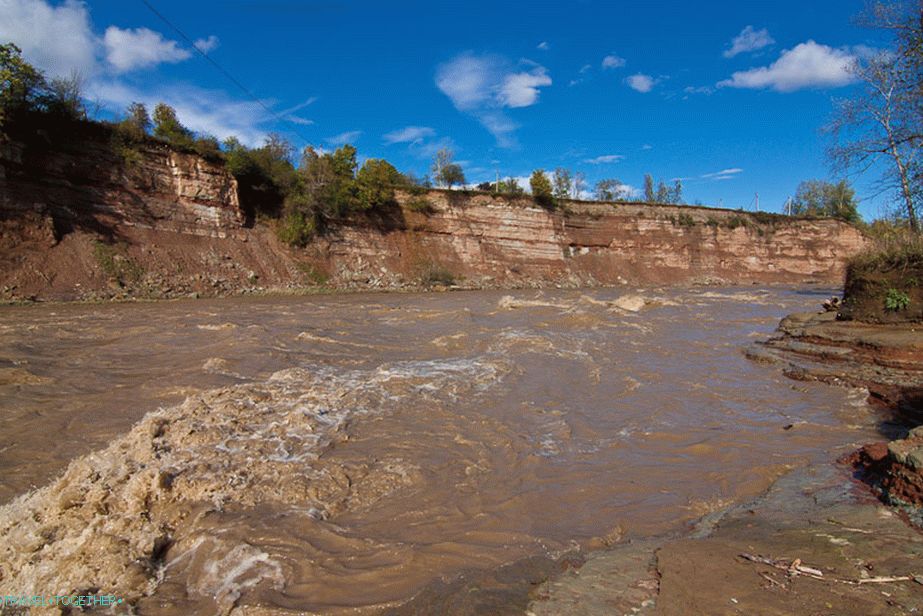 The White River today is not at all white