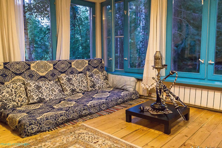 Hookah corner in some Arabic style