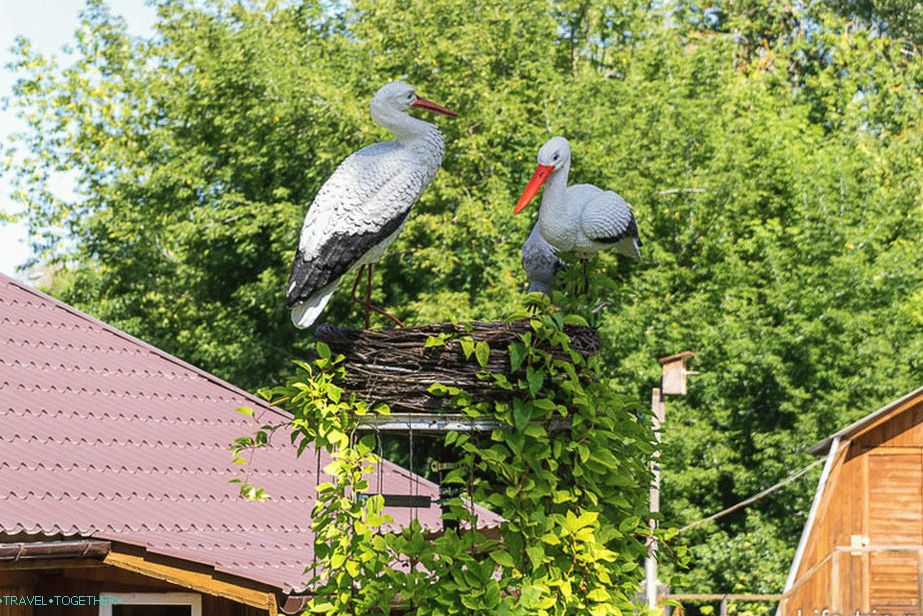 Installation in the form of storks