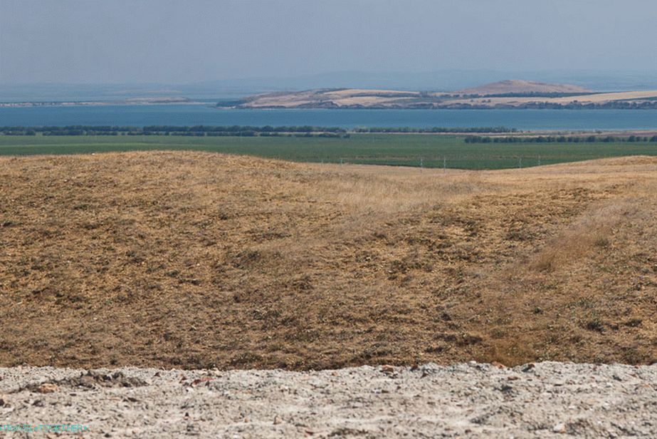 From here you can see the sea