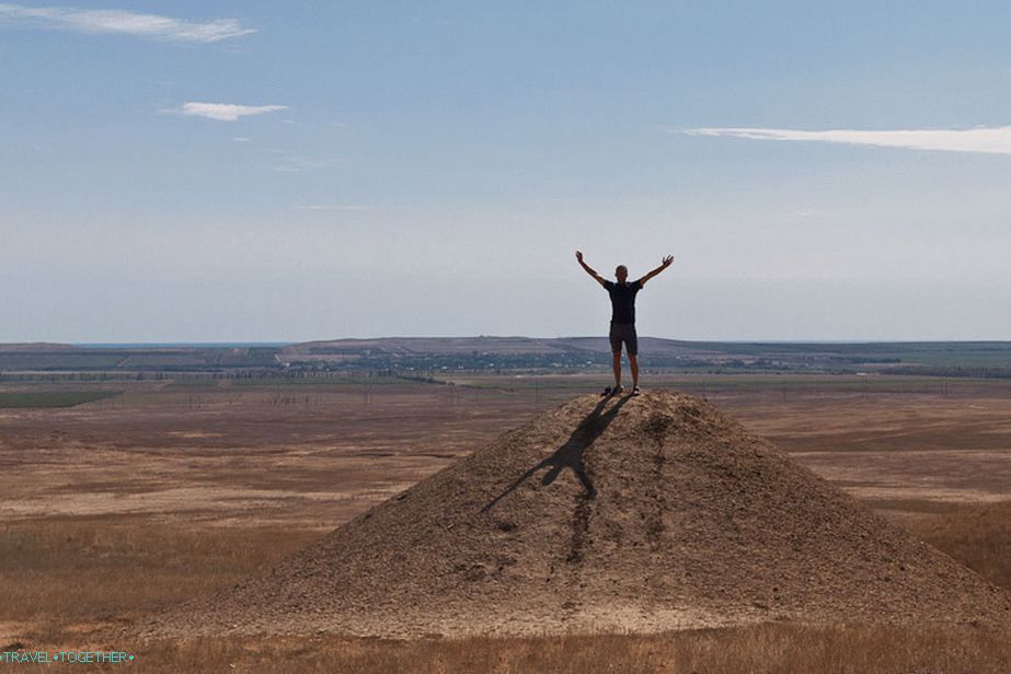 Another mound, but dried